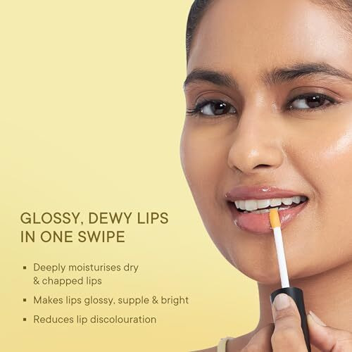 Quench Brightening Korean Lip Oil With Yuzu Vitamin C (Transparent) | Reduces Lip Pigmentation & Lightens Dark Lips | Non-Sticky, Non-Greasy Lip Balm | Made In Korea (5Ml)