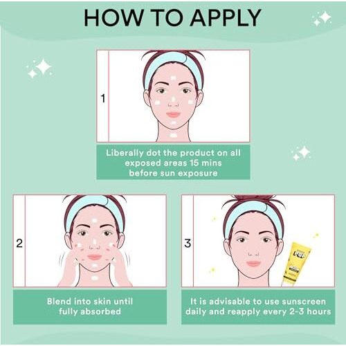 Sugar Pop Spf 50 Sunscreen With Vitamin C And Hyaluronic Acid - 50 Gms - Lightweight | Non-Greasy | No White Cast | Suits All Skin Types