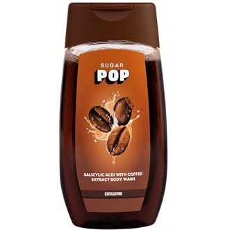 Sugar Pop Salicylic Acid And Coffee Body Wash | Enriched With Salicylic Acid | Exfoliates & Evens Skin Tone | Anti-Inflammatory | 250Ml