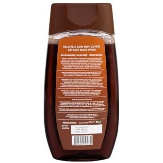 Sugar Pop Salicylic Acid And Coffee Body Wash | Enriched With Salicylic Acid | Exfoliates & Evens Skin Tone | Anti-Inflammatory | 250Ml