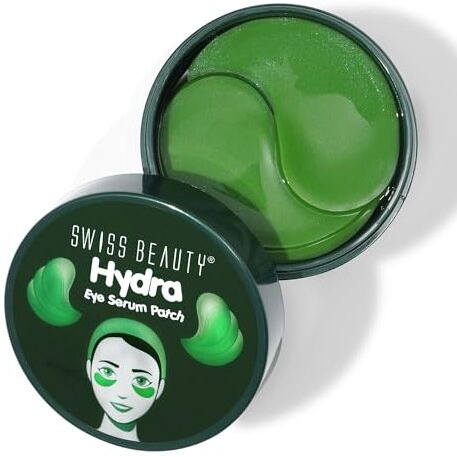Swiss Beauty Hydra Anti Wrinkle Eye Serum Patch| Treats Dark Circles, Fine Lines And Wrinkles | Enriched With Collagen And Aloe Vera Extract | Shade- Aloevera, 60 Pcs|