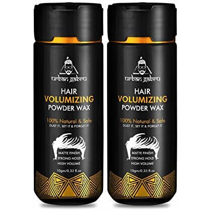 Urbangabru Hair Volumizing Powder Wax Strong Hold | Matte Finish | 24 Hrs Hold | 100% Natural & Safe Hair Styling Powder (Aloe, Pack Of 2)