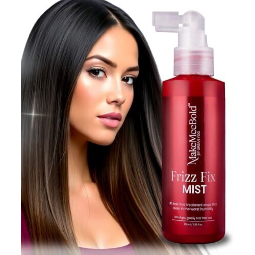 Makemeebold Frizz Fix Mist (100 Ml) | Anti-Frizz Hair Spray For Dry, Frizzy Hair | Sulphate-Free, Paraben-Free, Vegan | Lasts Up To 3 Washes