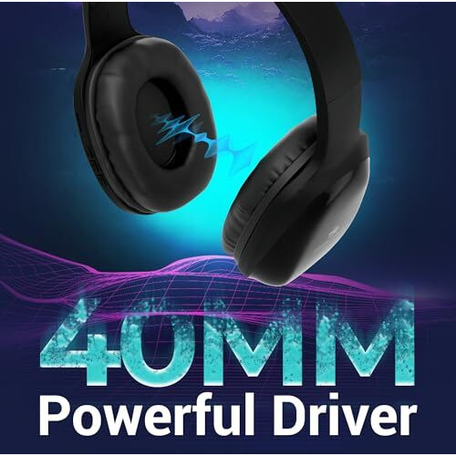 Zebronics Zeb-Thunder Pro On-Ear Wireless Headphone Up To 60 Hours Playback, Wired Mode, Usb-C Type Charging(Black)