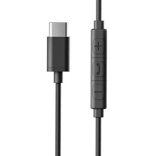 Zebronics Buds 50C In Ear Type-C Earphone Wired Headphones With In-Line Mic, Metallic Design, Volume Control, 1.2M Cable, 14Mm Driver With Wired Connection