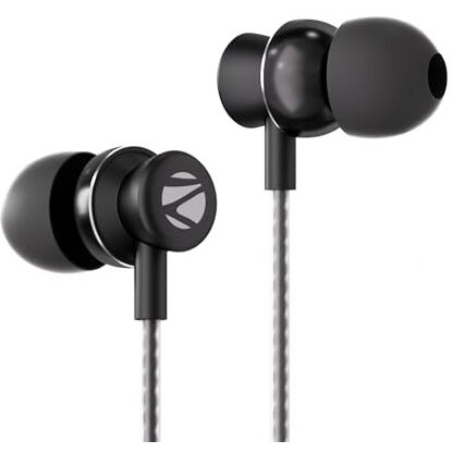 Zebronics Buds C10 In Ear Type-C Wired Headphones With In-Line Mic, Metallic Design, Volume Control, 1.2M Cable, 10Mm Driver, (Black)