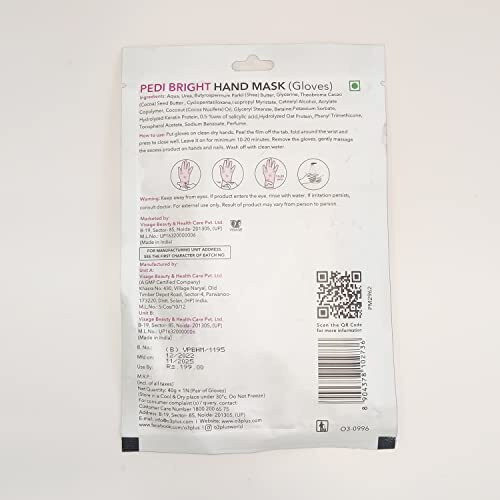 O3+ Pedi Bright Hand Gloves Cream Mask