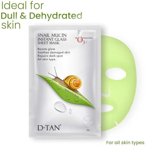 O3+ Snail Mucin Instant Glass Sheet Mask 30 Ml