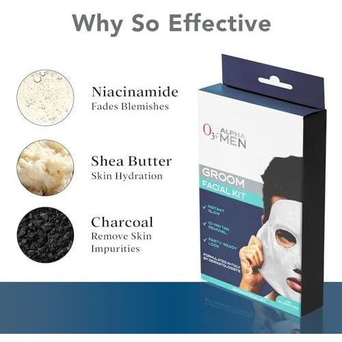 O3+ Alpha Men Bright Groom Facial Kit
