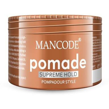 Mancode Hair Styling Pomade Wax For Men- 100Ml | Supreme Hold, Glossy Finish, Non-Greasy, Water-Based Formula | 24-Hour Flexible Hold | Strong & Long-Lasting | All Hair Types