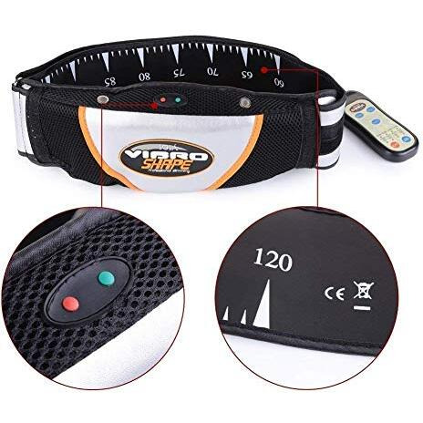 Jancom Electric Fitness Slimming Massager Waist Trimmer Belt Abdominal Belly Vibro Shape Vibrating Waist Belt For Weight Loss Fat Burning Tool Fat Burner Body Shake Remote Control