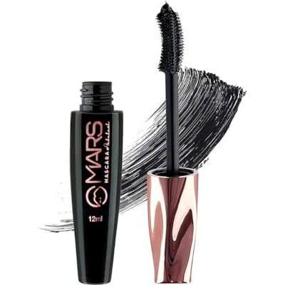 Mars Fabulash Volumising Mascara | Up To 18 Hours Stay | Waterproof With Intense Jet Black Color (12Ml) (Black)
