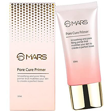 Mars Pore Cure Primer | Smooth Base | Long Lasting Makeup Primer With Oil Control (30Ml)