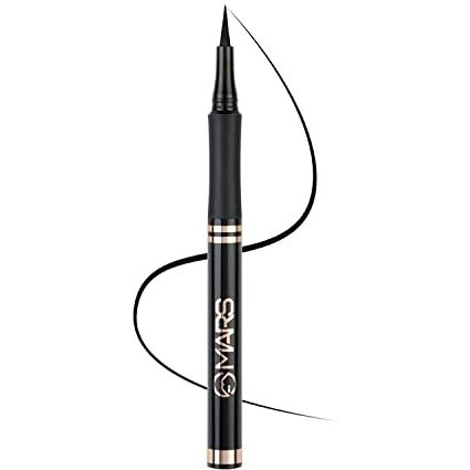 Mars Smudge Proof Liquid Pen Eyeliner With Ultra Fine Tip | Matte Finish & Waterproof (1.5G) (Jet Black)