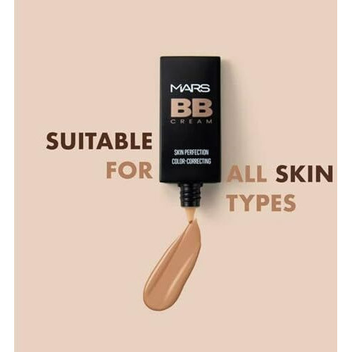 Mars Bb Cream Lightweight Foundation | Blendable Bb Cream For Women | Colour Correction For All Skin Types (30 Ml) (03-Medium)