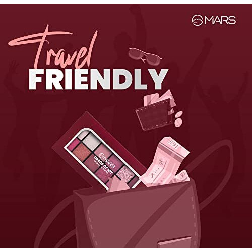 Mars 12 Shades Dance Of Joy Eyeshadow Palette | Highly Pigmented And Blendable | Multicolor | Matte And Shimmer Finish 01-Multicolor (13.2G) (Shade-02)