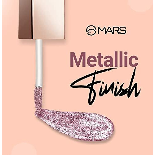 Mars Metallic Liquid Glitter Eyeshadow | Waterproof & Highly Pigmented | Smooth Glide Formula (5.5Ml) (09-Pole Star)