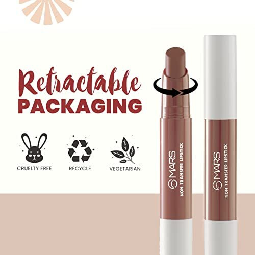 Mars Matte Super Stay Up To Hours Long Lasting | Smudge Proof And Waterproof Lipstick For Women (2.6 Gm) (12-Sinful)