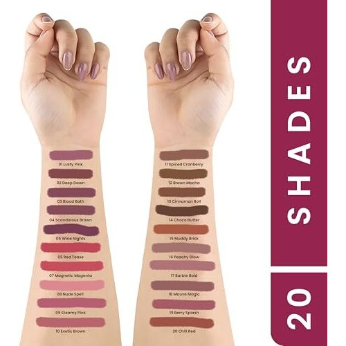Mars Matte Liner | One Swipe Smooth Application | Long Lasting Lip Pencil | (1.6Gm) (14-Choco Butter) (Satin)