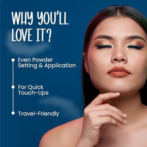 Mars Puffect Powder Puff With Strap | For Loose & Pressed Powder Application | Flawless Makeup Blend | Easy To Clean And Handle | Gentle On Skin | Pack Of 2