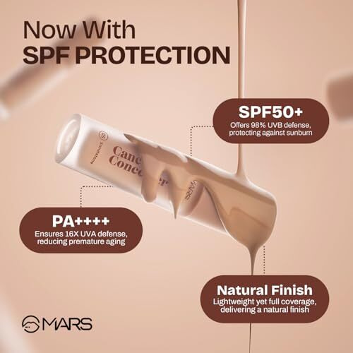 Mars Spf50 ++++ Cancel Concealer With Radiant Natural Finish (6.0 Ml) (05-Sandstone) | Lightweight | Medium To High Coverage | Long-Lasting & Multi-Purpose | Crease Resistant