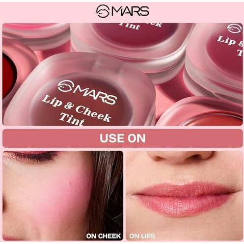Mars Lip & Cheek Tint For Bold Pop (2.8 Gm) (01-Trust Your Heart) | Demi Matte Finish | Dual Function | Buildable High Pigmentation | Long-Lasting Color | Weightless Wear