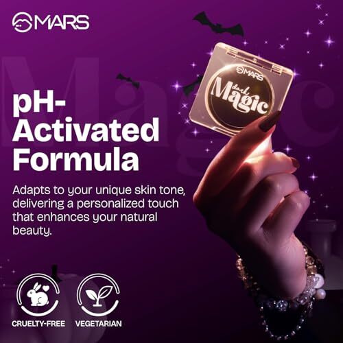 Mars Dark Magic Ph Blush For Face Makeup (3.0G) | Highly Pigmented & Long-Lasting | Dewy Finish & Buildable Coverage | Silky Smooth Texture | Suitable For All Skin Tones