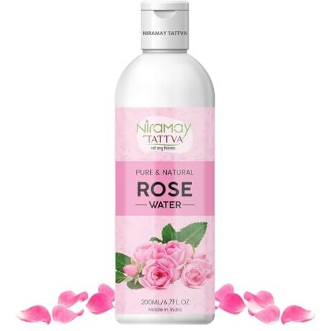 Niramay Tattva Rose Water, (Edible Gulab Jal) From Haldighati (Pure, Natural Gulab Ark), 200Ml