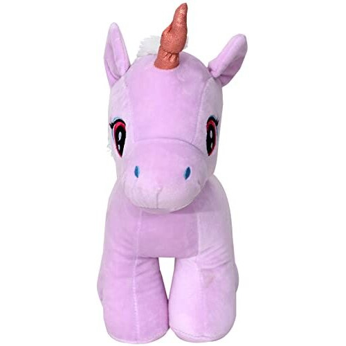 Mirada Plush Stuffed Purple Standing Unicorn Soft Toy For Girls/Kids | Floppy And Glittery With Sparkling Horn | - 29Cm