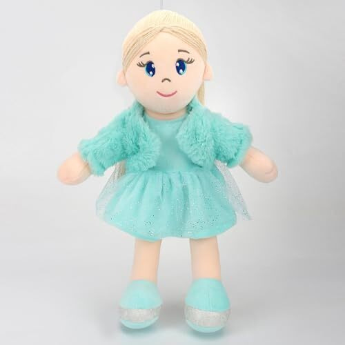 Mirada Cute Huggable Bella Gudiya/Doll Soft Toy For Girls/Kids | Cuddle Companion | Washable And Super Soft Fabric Body |Stuffed Plush | Ideal Gift For Rakhi/Raksha Bandhan- Green Jacket-42 Cm