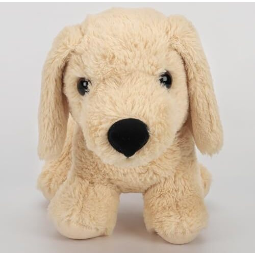 Mirada Mini Beige Labra Standing Dog Soft Toy | Adorable Plush Animal Dog For Kids | Soft And Huggable Stuffed Toy -25 Cm