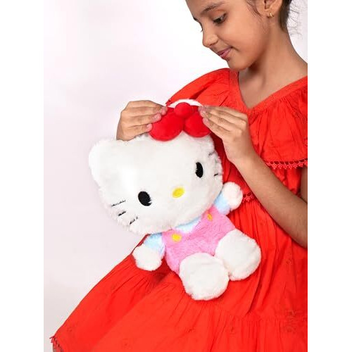 Mirada Hello Kitty Plush Toy - Char | Officially Licensed - Cute Plush For Girls/Kids | Huggable And Soft Hello Kitty -25 Cm
