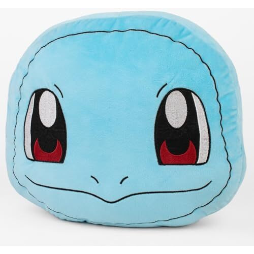 Mirada Pokemon Blue Squirtle Face Soft Toy - Officially Licensed - Soft & Comfortable Plush Pillow - Ideal For Kids, Boys & Girls - 35Cm