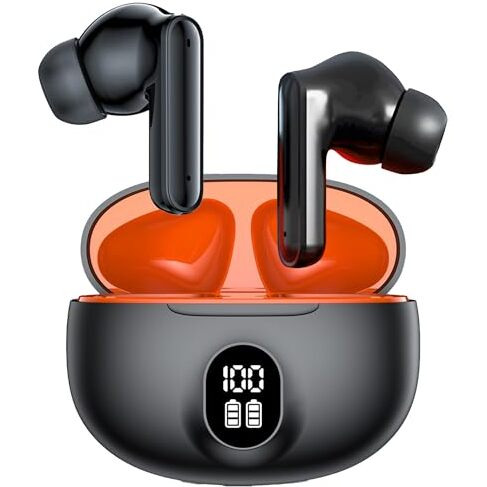 Kratos Cube Ear Buds Wireless With Large Playtime, Noise Isolation & Clear Calls, Bluetooth Earbuds With Voice Assistant, Ear Buds With Bluetooth V 5.3 & With Type C Fast Charging, Ipx4 Tws Earphones