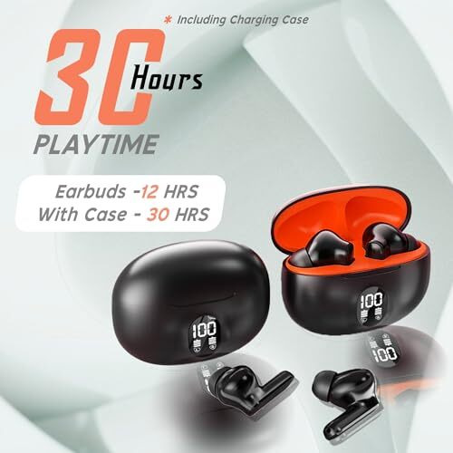 Kratos Cube Ear Buds Wireless With Large Playtime, Noise Isolation & Clear Calls, Bluetooth Earbuds With Voice Assistant, Ear Buds With Bluetooth V 5.3 & With Type C Fast Charging, Ipx4 Tws Earphones
