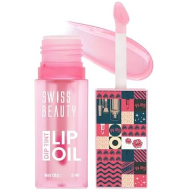 Swiss Beauty Dip Tint Colour Changing Ph Lip Oil | With Vitamin E For Long-Lasting Nourishment And Hydration| Soft And Natural Pink Lips | Shade- Peach, 3Ml