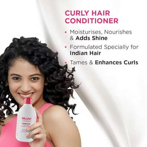 Bblunt Curly Hair Conditioner With Coconut Water & Jojoba Oil - 250 G