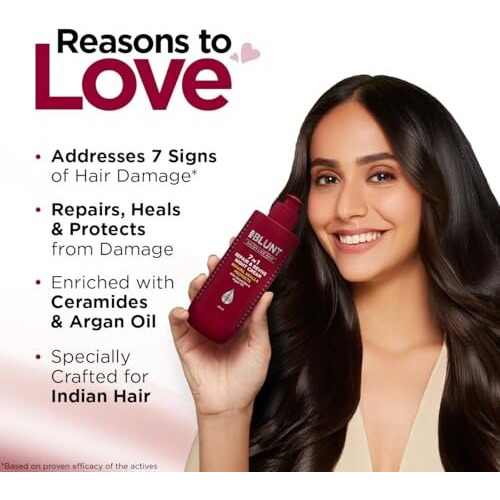 Bblunt 7 In 1 Repair & Revive Night Cream To Heal & Protect Hair Overnight - 200Ml|Addresses 7 Signs Of Hair Damage | Reduces Frizz & Dullness | Enriched With Ceramides & Argan Oil | For Men & Women