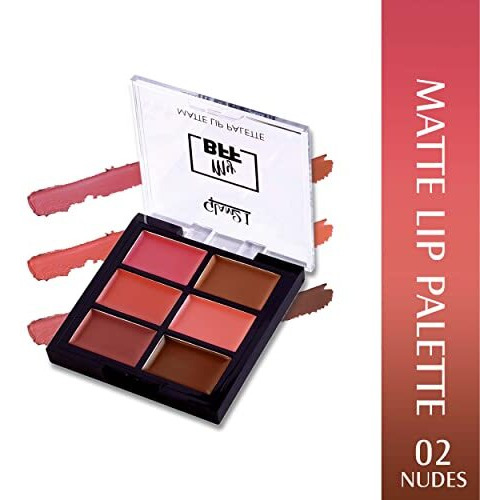 Glam21 My Bff Matte Lip Palette | 6 Lipstick Colors | Travel Friendly Lip Palette | Creamy Matte Finish - 9 Gm | Nudes-02