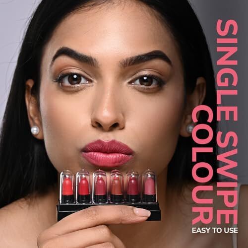 Mila Beaut 12 Creamy Matte Mini Lipstick Kit | Lip Hydrating & Light-Weight | Long Lasting Lipsticks For Women | Suitable All Indian Tones | Shade - B 12G