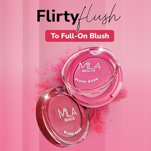 Mila Beaut Blush Babe Powder Blush | Matte Finish Long-Lasting Pigment | Easy To Blend | Non-Drying With Rosehip Oil, Jojoba Oil And Vitamin E | Shade (Berry Punch, 5G)