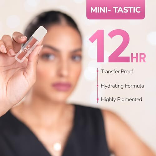 Mila Beaut Set Of 7 Non Transfer Mini Liquid Lipstick Gift Set I 12 Hrs Transfer Proof I With Hyaluronic Acid I Perfect For Gifting, Special Occasion, Wedding, Travel Friendly Combo For Women I Gift Pack