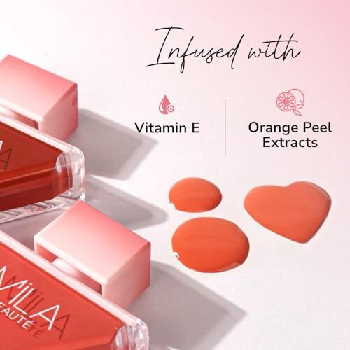 Mila Beaut Pookie Serum Liquid Blush For Face Makeup | Highly Pigmented & Easily Blendable Blusher | Non Drying Formula With Orange Peel Extracts | Suitable For Indian Skin Tones - So Pookie