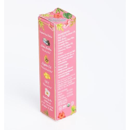 Whimsy Natural, Organic Tinted Lip Balm For For Kids|For Dry & Chapped Lips|Hydrated And Nourishing Lips|All Skin Type|Intense Care|Lip Balm For Soft, Smooth, Moisturised Lips (Pinky Pie), 1 Count