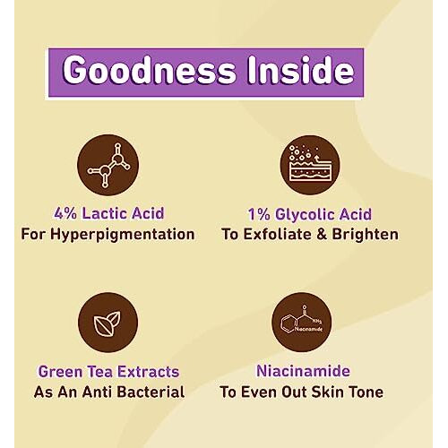 Plum Bodylovin' Vanilla Vibes Underarm Roll On For Women | Last Up To 48H | 4% Lactic Acid & 1% Glycolic Acid | Controls Odor & Fades Underarm Darkness | Warm Vanilla Fragrance Underarm Roll On | 50Ml