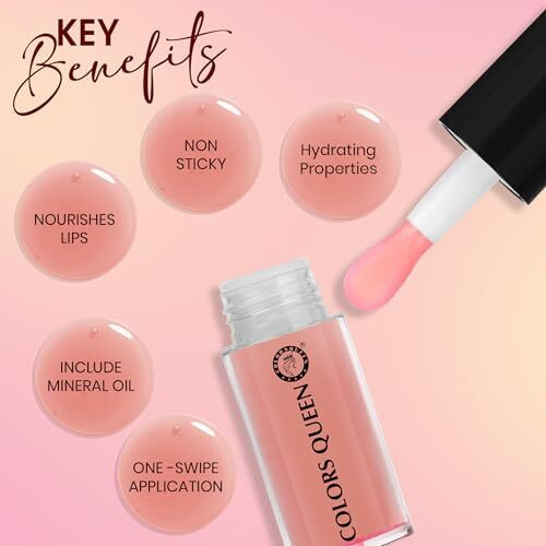 Colors Queen Lip Gloss 01-Strawberry (Glossy)