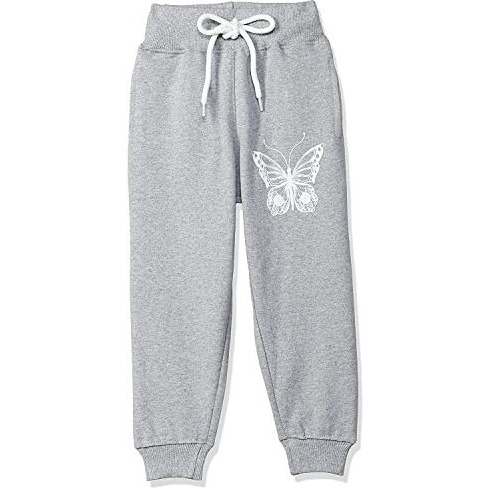 T2F Girl's Regular Fit Track Pants (Gls-Jog-01_Grey_15 Years-16 Years)