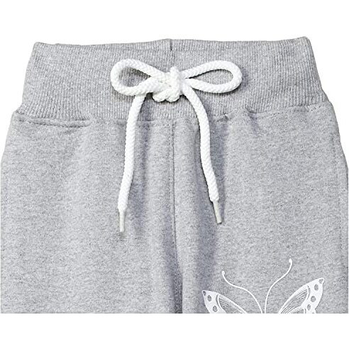 T2F Girl's Regular Fit Track Pants (Gls-Jog-01_Grey_15 Years-16 Years)