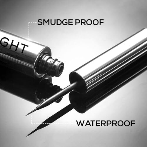Renee Midnight Matte Eyeliner | Darkest Black | Long Lasting | Smudge-Proof | Waterproof Formula | One-Swipe Application | Intense Pigment | Enriched With Vitamin E | Chamomile | Aloe Vera | 2.5Ml