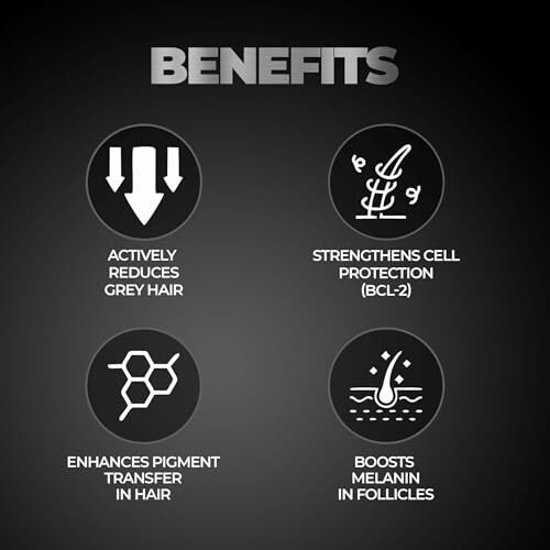 Beardo Grey Control Serum For Men, 50 Ml | Also Contains Amla + Methi + Rosemary + Brahmi + Bhringraj Extracts For Hair Shine | Lightweight And Non-Sticky